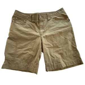 LL Bean Mens Khaki Utility Canvas Shorts 38 Tan Cotton Nylon ItemID 501149